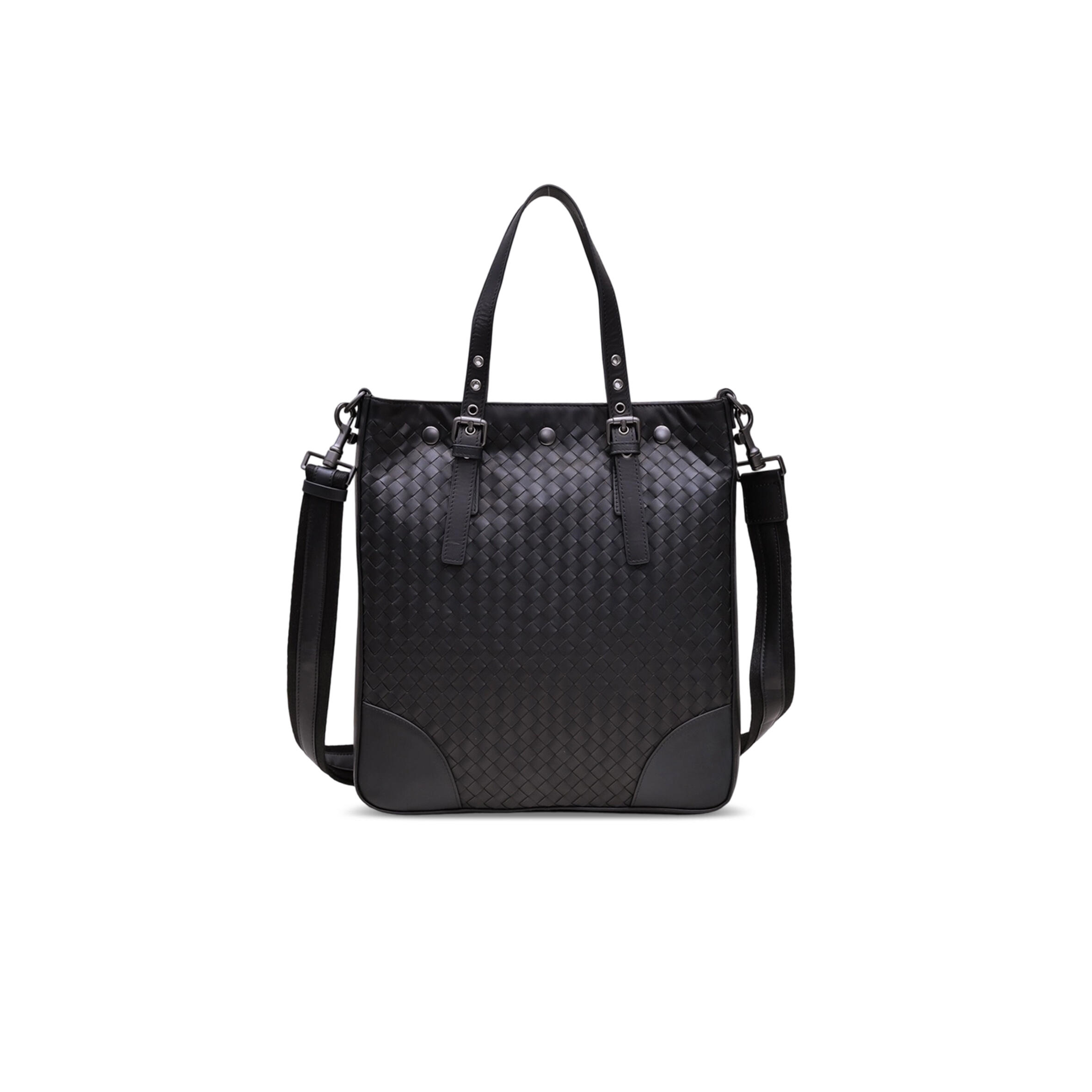 BOTTEGA VENETA INTRECCIATO MEN'S VERTICAL BRIEFCASE (35*31*7cm)